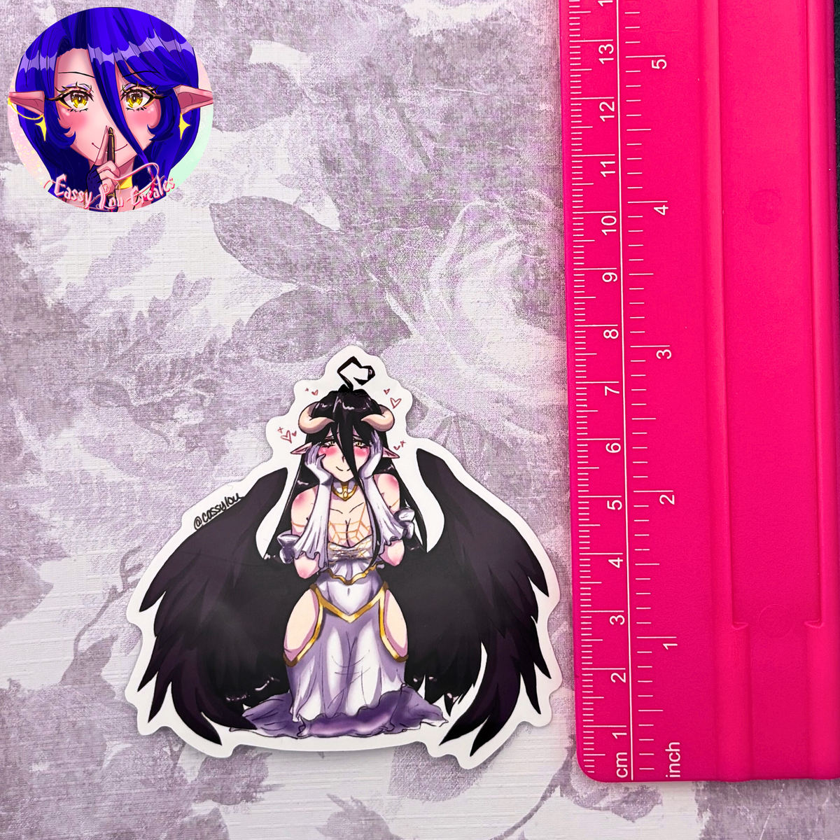 Succubus Girl Glossy Vinyl Sticker
