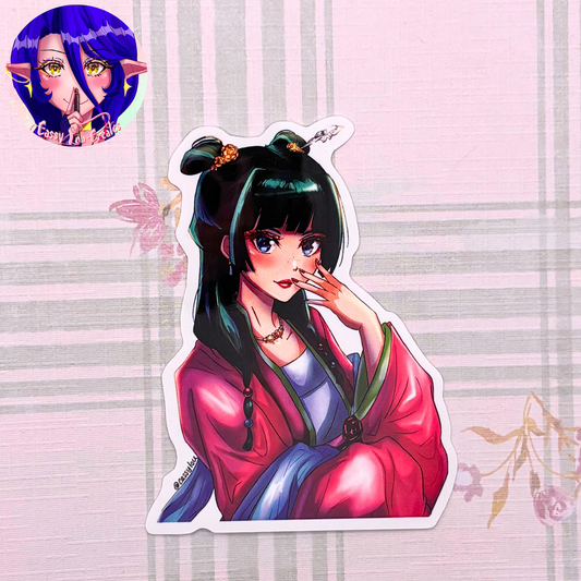 Apothecary Girl Glossy Vinyl Sticker