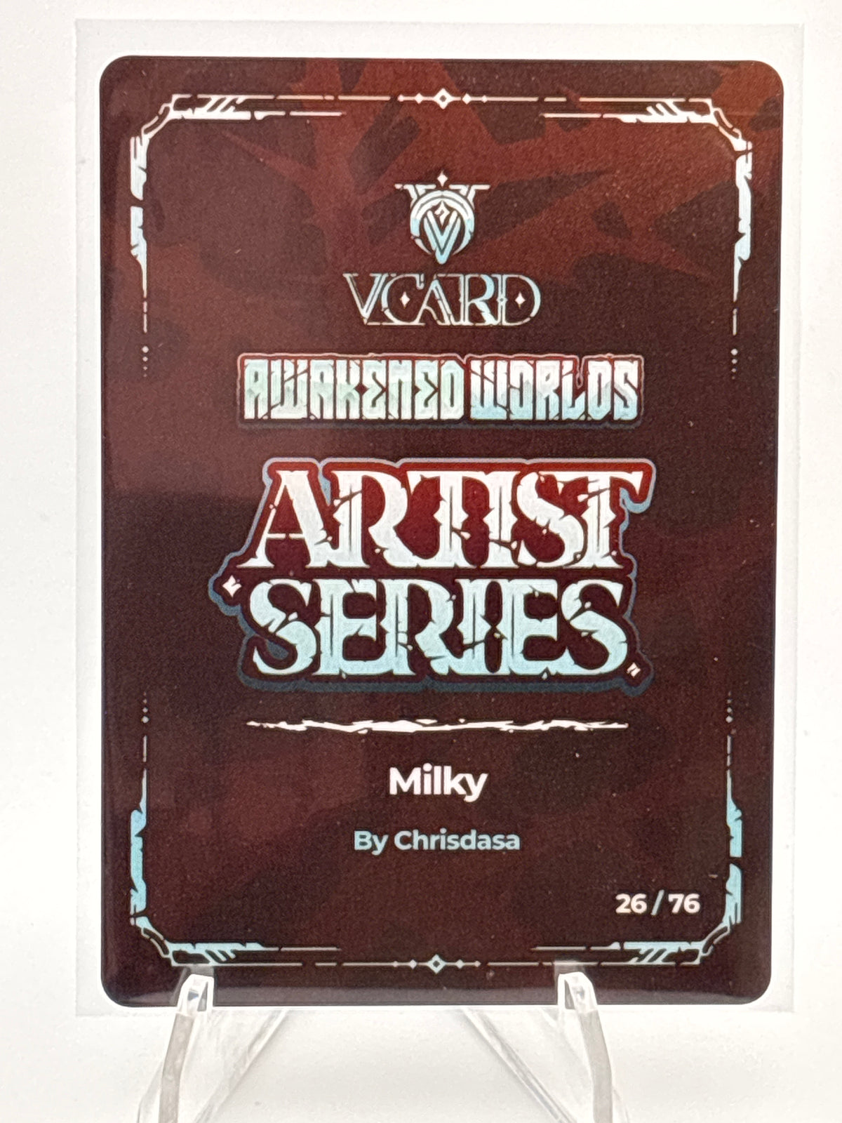 VCard TCG Awakened Worlds Milky | 26/76 Chrisdasa Artist Series