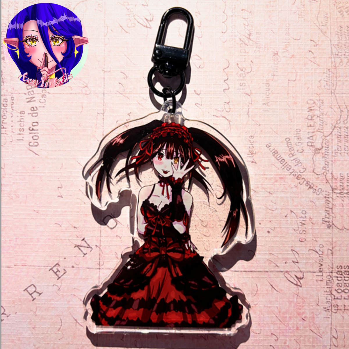 Nightmare Spirit Glitter Epoxy Keychain
