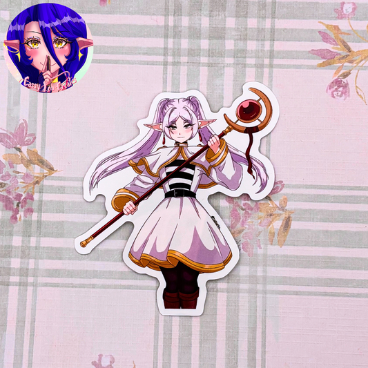 Elf Mage Glossy Vinyl Sticker