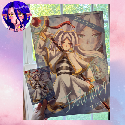 Elf & Human Mage Matte Prints Multiple Sizes