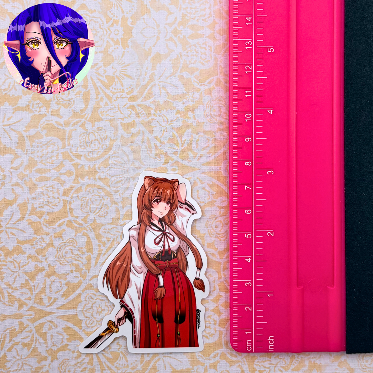 Shrine Maiden Glossy Vinyl Sticker